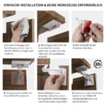 CalMyotis Kindersicherung Schrank & Schubladen – 10er Set mit Starkklebstoff für sicheren Schutz – Bild 5