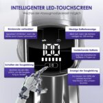 Authmic Akku Staubsauger 50000Pa – Kabelloses Reinigungssystem mit H13 HEPA & Touchscreen – Bild 5