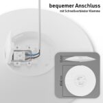 Oktaplex ORTA LED Deckenlampe mit 360° Bewegungsmelder IP54 – Warmweiss 3000K – Bild 6