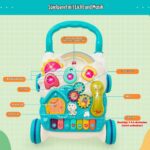Maycoly 2-in-1 Lauflernwagen mit Spielboard – Kippsicher für Babys ab 12 Monaten – Bild 4