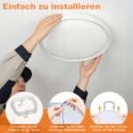 XMTECH LED-Deckenleuchte 36W Ø28,5cm – IP44 Badezimmerlampe für Küche & Bad – Bild 5