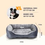 Nobleza Hundebett 87x77cm mit rutschfester Unterseite – Superweich & waschbar für grosse Hunde – Bild 3