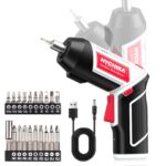 HYCHIKA Akkuschrauber 3,6V mit 6Nm Drehmoment & 2000mAh Akku – Kompakt-Schraubendreher für DIY & Reparaturen