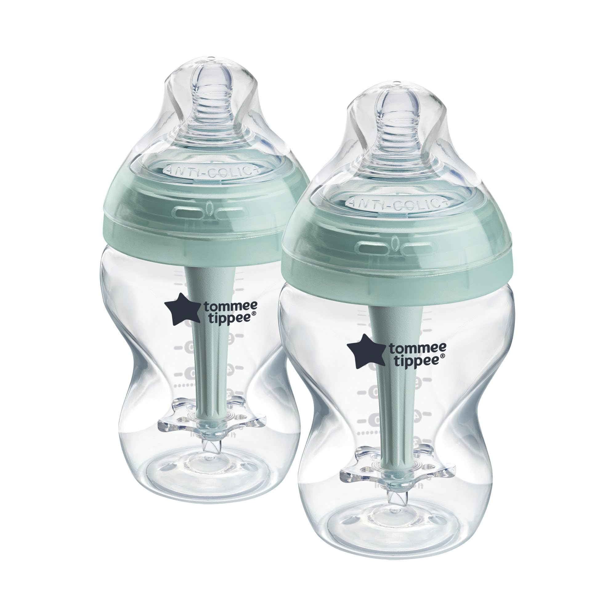 Tommee Tippee Advanced Anti-Kolik-Flasche 260ml – 2er-Pack mit brustähnlichem Sauger