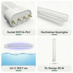 Pondlife UVC-Ersatzlampe 55 W PL 2G11 – Klares Teichwasser für Teichklärer & Filter – Bild 3