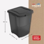 Rotho Archie Tierfutterbehälter 38l – Luftdichter Pet Food Container mit Rollen – Bild 2