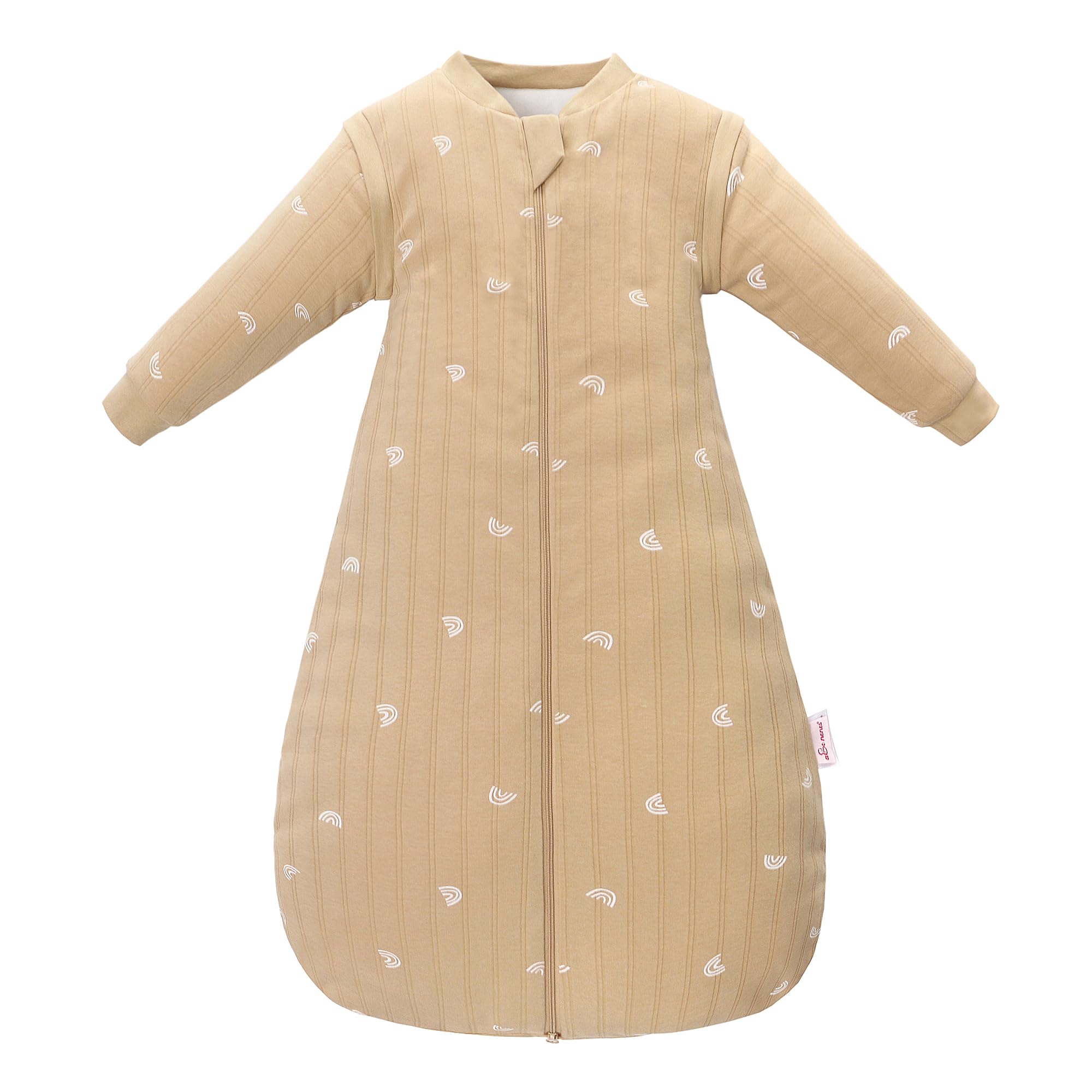 amo nenes Babyschlafsack 2.5 TOG mit abnehmbaren Ärmeln – Herbst & Winter für 6–18 Monate