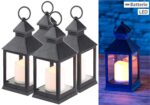 Lunartec 4er Pack LED-Laternen mit Flacker-Effekt & Timer – Batteriebetrieb – Bild 4