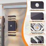 CELAVY LED Wandleuchte mit Bewegungsmelder – IP65 Außenleuchte Anthrazit für Hauswand – Bild 5
