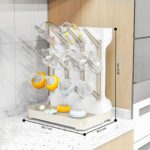 GoMaihe Flaschentrockner Vertikal mit 12 Haken – Platzsparendes Abtropfgestell für Babyflaschen – Bild 3