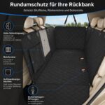 Sosayet Hundedecke Auto 137x147 cm – 4-in-1 Autoschondecke mit Sichtfenster & Sicherheitsgurt – Bild 2