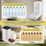Pfloge® Automatischer Futterspender & Wasserspender Set – Stromloses Doppelsystem für Katzen & Hunde – Bild 2
