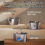 PEKTACO Katzenbrunnenfilter 6er-Pack – Ersatz- & Vorfilterschwämme für 3,2L Brunnen – Bild 6