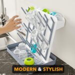 SpaceAid Abtropfgestell für Babyflaschen mit 20 Haken – Platzsparender Organizer – Bild 5