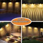 Bzavor 12er Set Solarleuchten für Aussen – IP65 Wasserdichte Gartenbeleuchtung mit Automatik – Bild 8