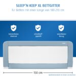 Reer Sleep'n Keep Bettschutzgitter 150 cm – Rausfallschutz für Kinderbetten – Bild 4