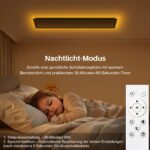 SNADER LED Deckenleuchte 100x25cm Dimmbar – 36W Panel mit Fernbedienung & Hintergrundlicht – Bild 2
