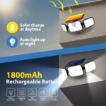 Peasur LED Solarleuchte mit Bewegungsmelder & Fernbedienung – 1000 Lumen, 270° Aussenleuchte – Bild 4