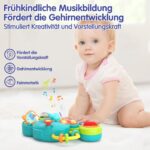 HOLA Elefanten-Musikspielzeug mit Klavier & Licht – Motorikspielzeug für Babys ab 6 Monaten – Bild 5
