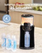 HEYVALUE Flaschenzubereiter – Warmwasser in 25 Sekunden mit 4 Temperaturstufen & Nachtlicht – Bild 3