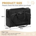 Petsfit Flugtasche Hund 55x40x23 cm – Transportbox für Hunde & Katzen bis 13 kg – Bild 4