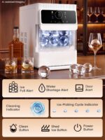 FOHERE Eiswürfelmaschine 63 mm – Premium Eiskugeln für Whiskey & Cocktails – Bild 4