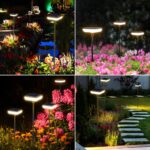 Ainostone Solar-Gartenleuchten 4er Set – 34 Lumen Warmweiss IP65 Wasserdicht für Garten – Bild 7