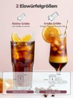 FOHERE Eiswürfelmaschine Klein – 14 kg/24h, 2 Grössenwahl, Selbstreinigung für Küche & Bar – Bild 6