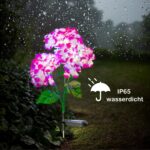 Hqynss 2er-Pack Solar-Hortensienleuchten – IP65 wasserdicht für Garten & Terrasse – Bild 3