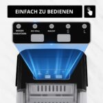 Kicinn Eiswürfelmaschine 12 kg/Tag – Kompakter Eisbereiter mit Selbstreinigung für Zuhause – Bild 4