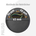 SSC-LUXon PALISO Steckdosensäule mit G9 Licht & 2 Steckdosen – IP44 Pollerleuchte – Bild 6