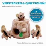 Outward Hound Hide-A-Squirrel Intelligenzspielzeug Grösse L – Interaktives Versteckspiel für Hunde – Bild 3