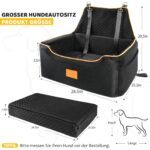 GL GLENSLAVE Hundesitz für Autos – Erhöhungssitz bis 25 kg mit abnehmbarem Bezug – Bild 3