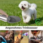 Vsshe 700 ml Hunde Trinkflasche mit Faltnapf – Auslaufsicher für Wanderungen & Camping – Bild 7