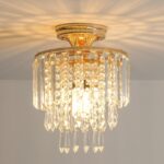 FRIDEKO HOME Kristall-Kronleuchter Ø 23 cm – Elegante E27 Deckenlampe für jeden Raum