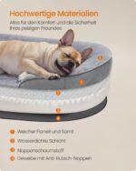 Feandrea Orthopädisches Hundebett 76x51 cm – Komfort für Mittelhunde mit Gelenkentlastung – Bild 5