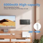 NARUNDREN LED-Deckenleuchte mit Bewegungsmelder – 6000mAh Akku, 3 Farbtemperaturen – Bild 3
