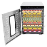YNAADYH Dörrapparat 16 Etagen – Edelstahl Dehydrator für Obst, Gemüse & Fleisch