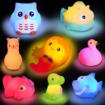 8er Set Badespielzeug mit Licht – Schwimmende Tierfiguren für Kinder
