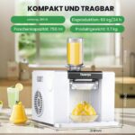 Huanyu Schneeflocken-Eismaschine 60kg/24H – Automatische Rasiereis-Maschine mit Touchscreen – Bild 6