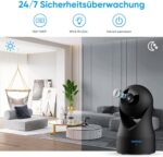 owltron 1080P WLAN Überwachungskamera innen – 360° Bewegungserkennung & Nachtsicht für Babys & Haustiere – Bild 2