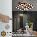SEATAIN LED Deckenleuchte 47cm Holz mit Fernbedienung – Dimmbar 3000-6000K für Wohn- & Schlafzimmer – Bild 4