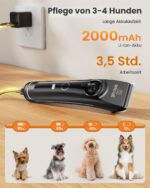 oneisall Profi-Hundeschermaschine Kabellos – Leistungsstarker Motor für dickes, verfilztes Fell – Bild 5