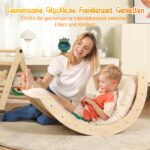Khlerox 7-in-1 Montessori Kletterdreieck mit Rutsche & Kletterbogen – Holz Spielgerät ab 1–3 Jahre – Bild 8