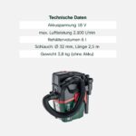 metabo AS 18 L PC Compact – 18V Akku-Sauger Nass-Trocken mit PressClean – Bild 5