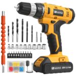 FADAKWALT 20V Akkuschrauber mit 30 Nm & 21+1 Drehmomentstufen – Profi-Set mit 60-tlg Zubehör