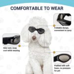 PETLESO Hundesonnenbrille Schwarz – UV & Windschutz mit verstellbarem Riemensystem – Bild 3