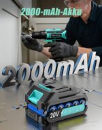 VIWKO 20V Akkuschrauber mit 42Nm Drehmoment & 56-teiligem Set – Profi-Bohrschrauber für Heimwerker – Bild 2