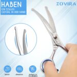 ZOVIRA Profi-Hundeschere 6,5" gebogen – Präzisions-Fellschere für Hundefrisöre – Bild 3