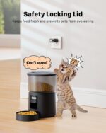 BEMOONY Futterautomat Katze 3L – Programmierbarer Futterspender mit 10s Aufnahmefunktion – Bild 3
